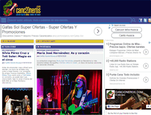 Tablet Screenshot of cancioneros.com